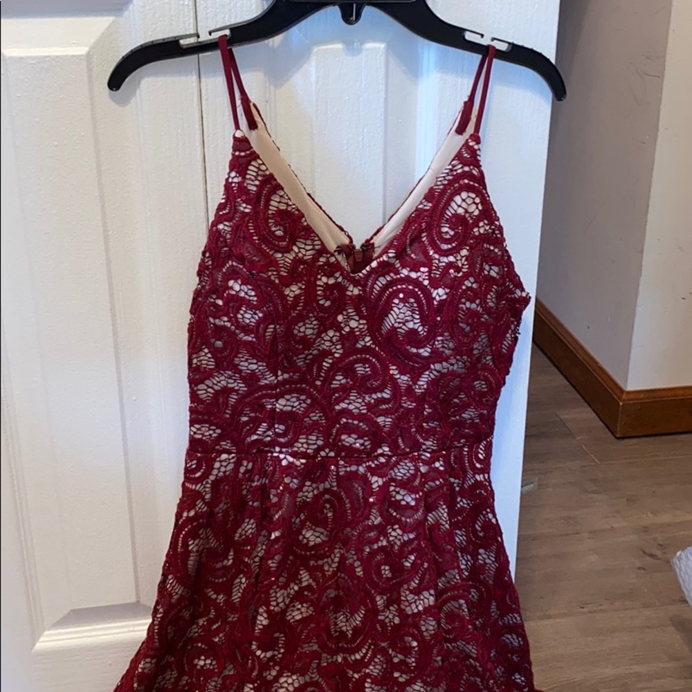 red dress